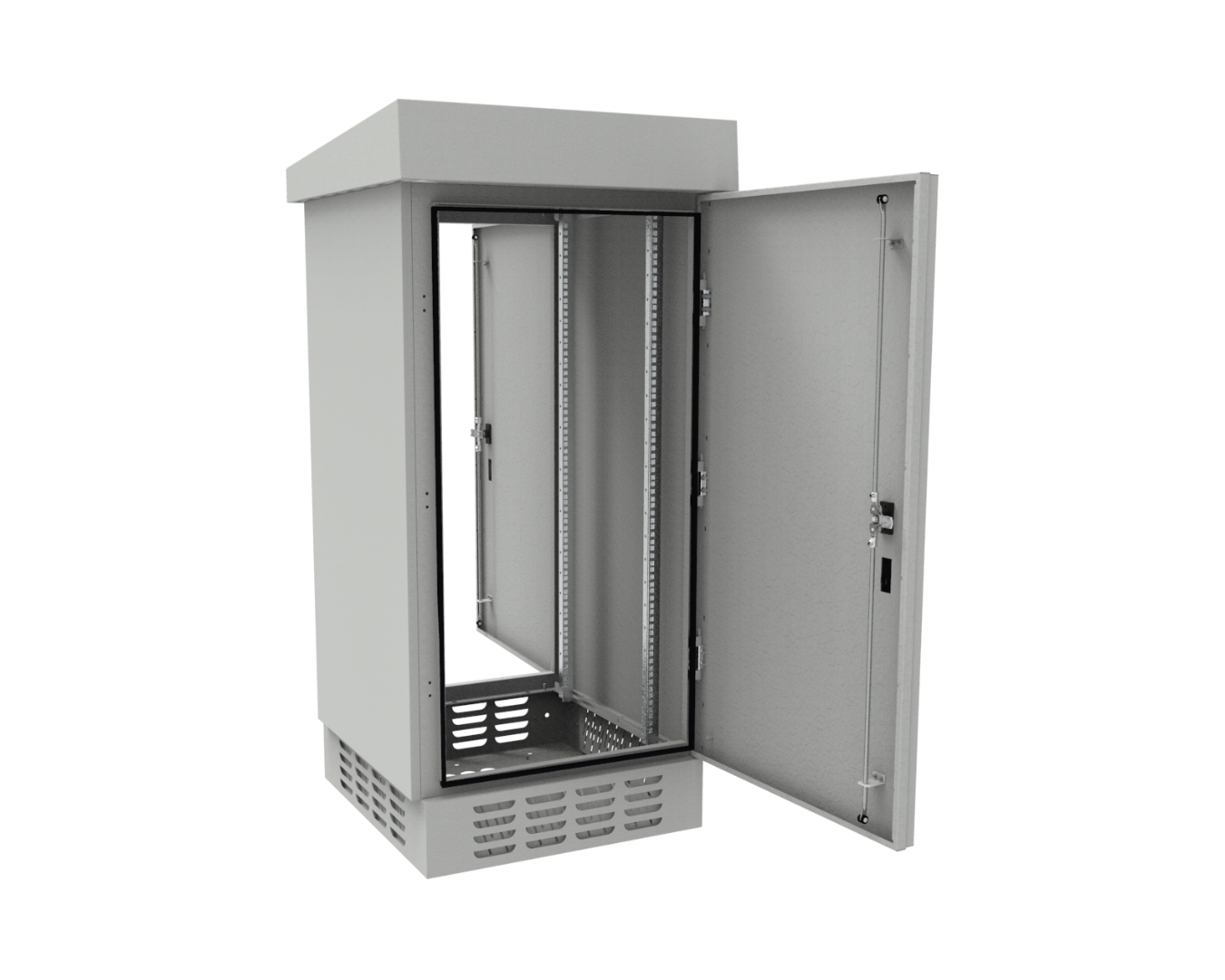 Outdoor cabinets - free-standing: SZWD-690/1430/720-P-19"-24U-S-R7035